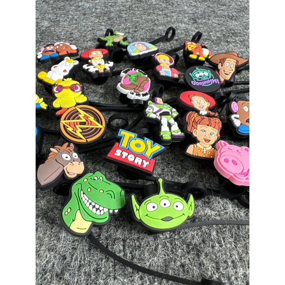 Toy Story Straw Topper Set - 15 Characters Including Woody Buzz Lightyear Rex 3 - Picture 2 of 6